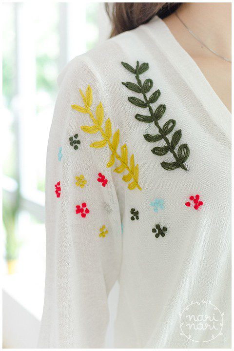 NO010 Ivy Shoulder Light Cardigan – Off-White - Image 2