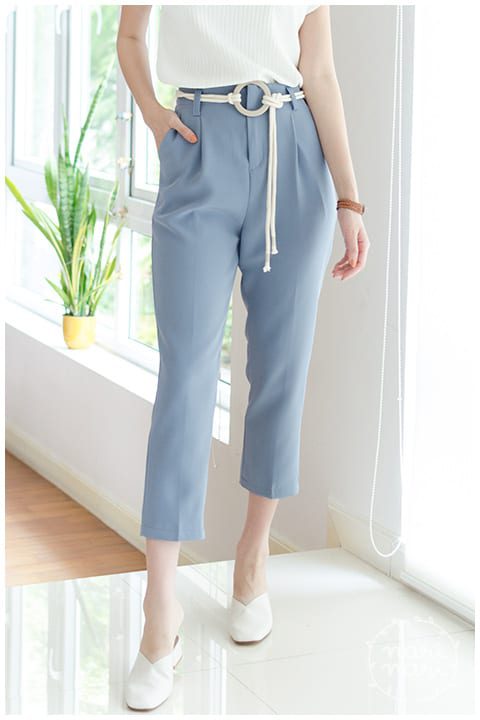 NP041 Cruise High-Waist Trousers – Blue