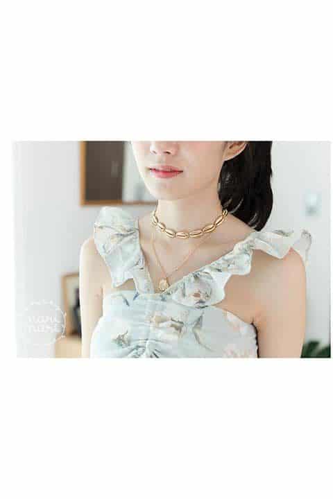 NA012 Shell Necklace – Gold