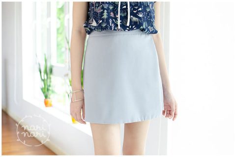 Alternative view of NP016 Skirt Pant – Grey