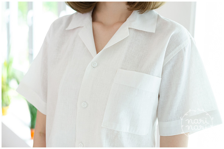 BH001 Linen Crop Top – Off-White - Image 2