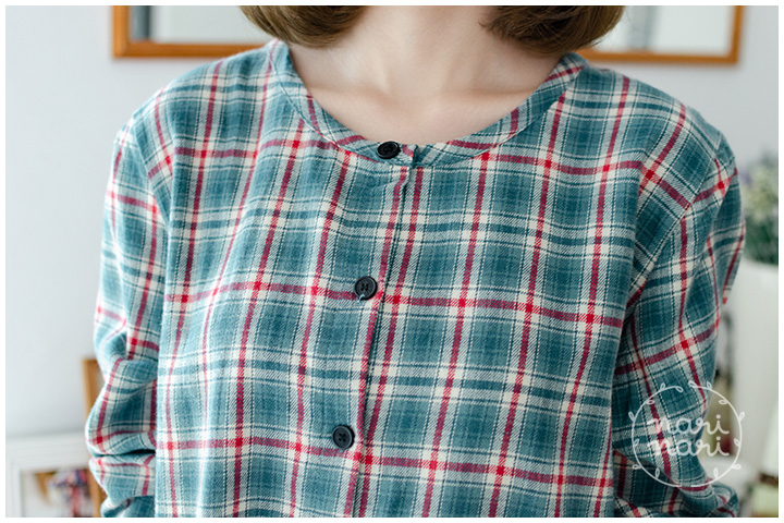 ND200 Flannel Plaid Dress – Green - Image 2