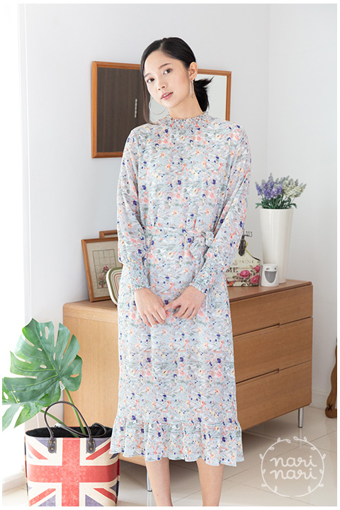 ND247 Totally Pleated Dress – Blue