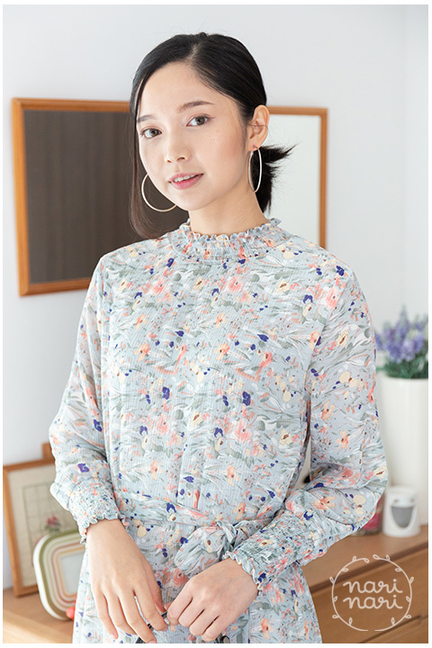 ND247 Totally Pleated Dress – Blue - Image 8