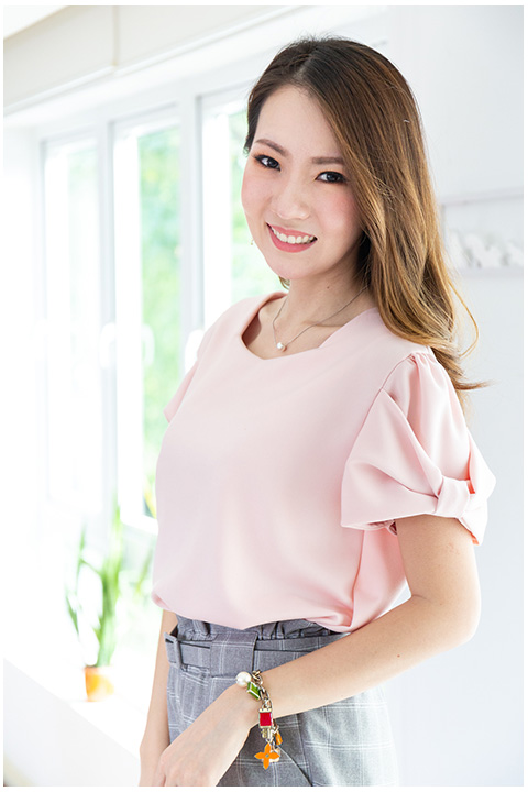 NT1980 Puff Sleeve Candy Blouse – Pink - Image 8