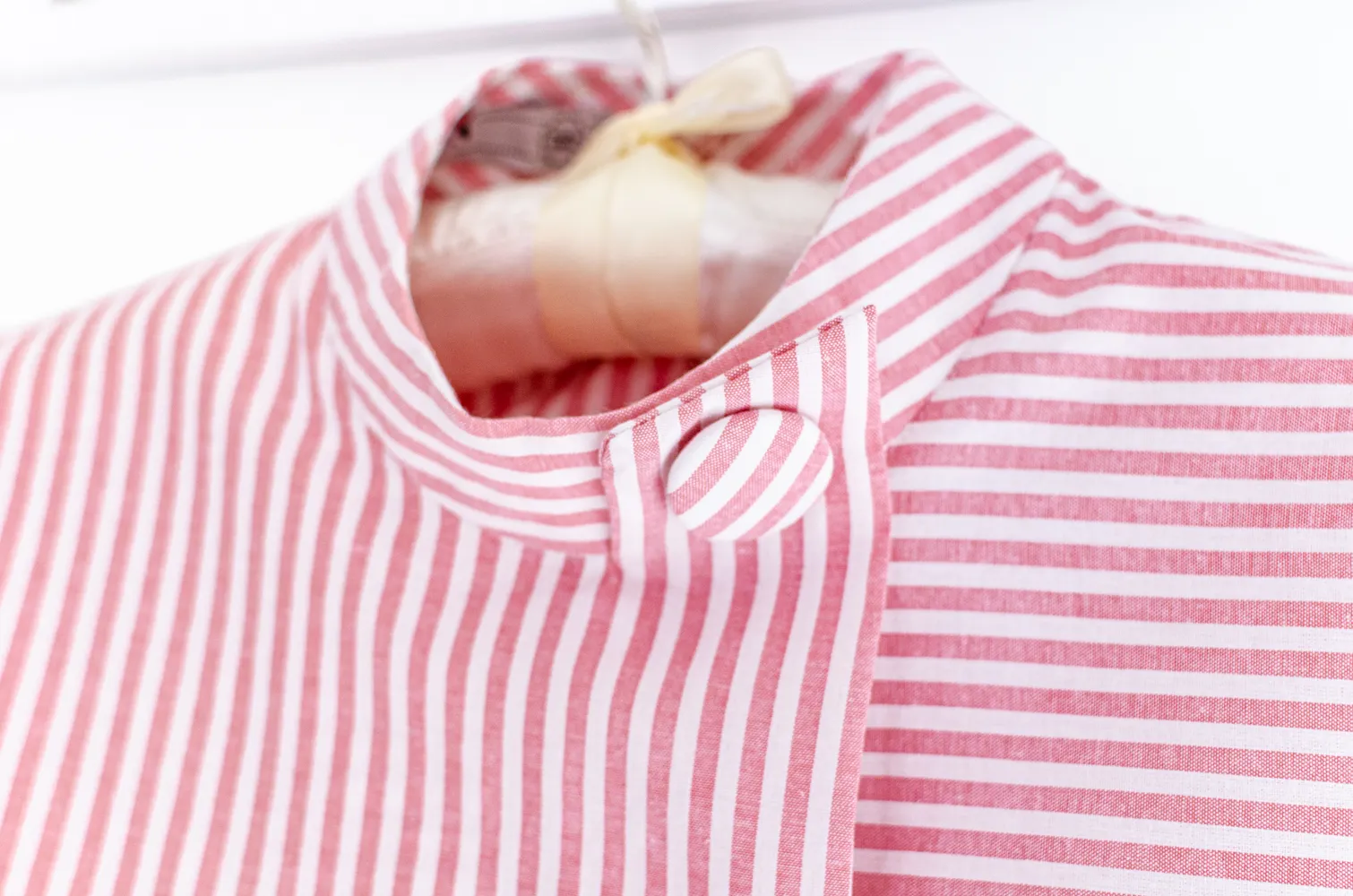 NT500 Asym Striped Crop Top – Pink - Image 3