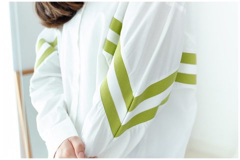 Alternative view of NT1442 Sporty Green Stripe Shirt
