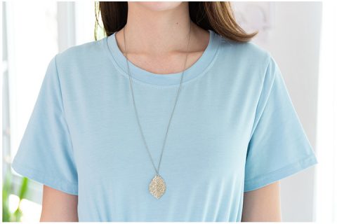 Alternative view of ND280 Pleated Midi Dress – Light Blue