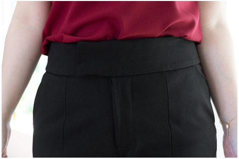 Alternative view of NP082 Cigarette Pants – Black