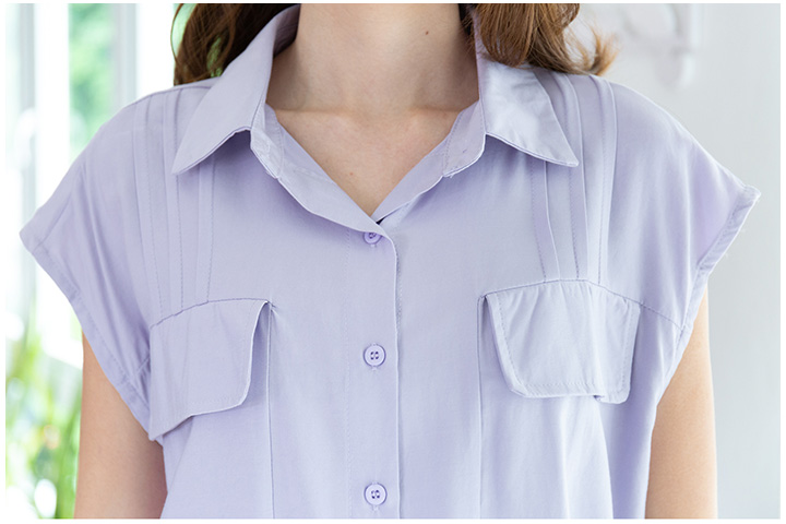NT2246 Sleeveless Soft Shirt – Lavender - Image 2