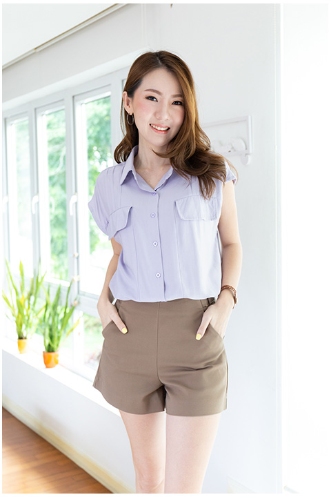 NT2246 Sleeveless Soft Shirt – Lavender - Image 5