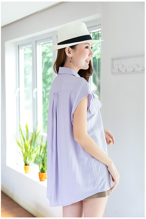 NT2246 Sleeveless Soft Shirt – Lavender - Image 9