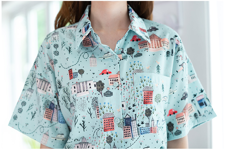 NT2313 City Life Shirt – Mint - Image 2