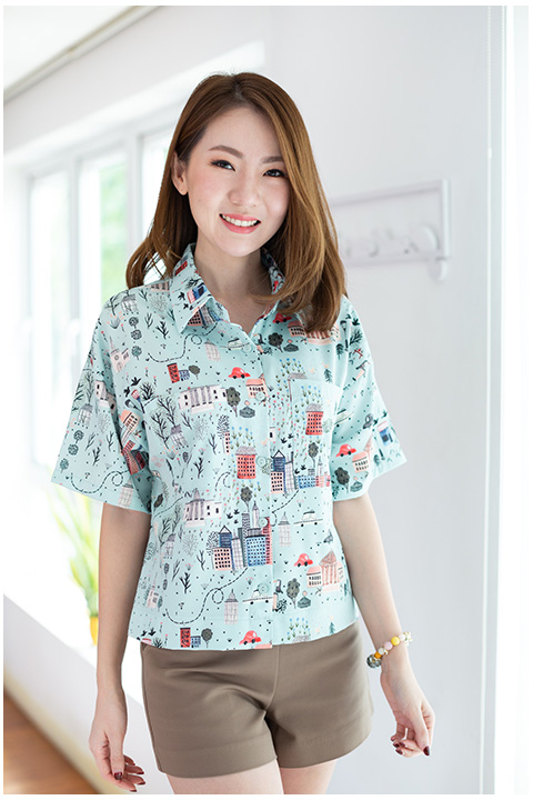 NT2313 City Life Shirt – Mint - Image 4