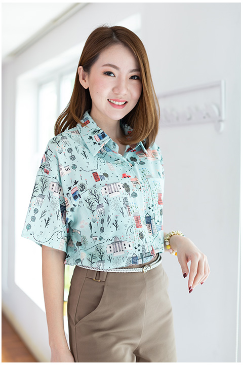 NT2313 City Life Shirt – Mint - Image 8
