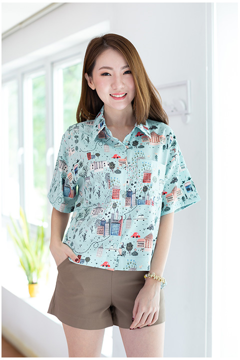 NT2313 City Life Shirt – Mint - Image 9
