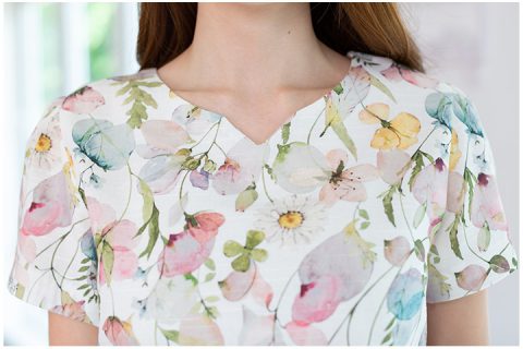 Alternative view of MT0206 Folded Sleeve Linen Blouse – White