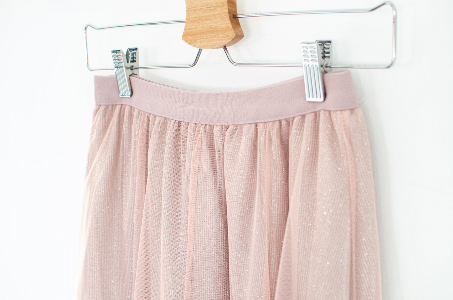 Alternative view of NK088 Soft Tulle Starry Skirt – Pink