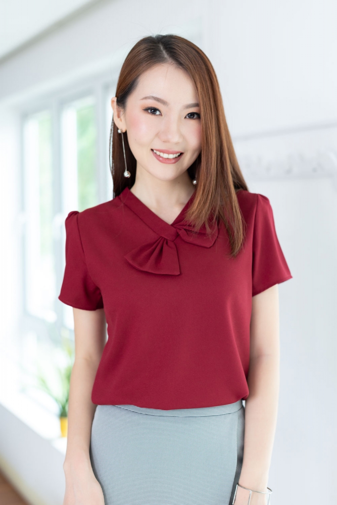 2227 Black-Yellow Striped Blouse main image 1