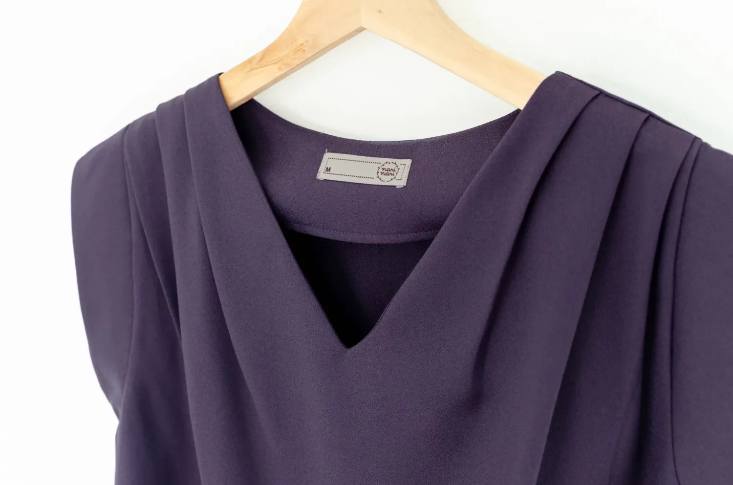 MT3100 Classic Sleeveless Blouse – Deep Purple - Image 2