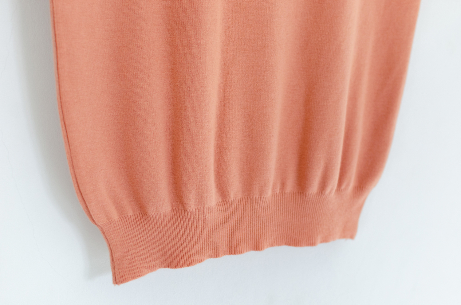 NT1484 High Neck Easy Knit Top – Cantaloupe Orange - Image 3