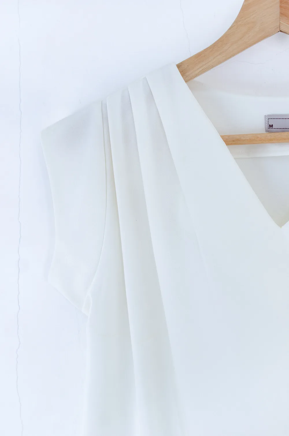 Alternative view of MT3100 Classic Sleeveless Blouse – White