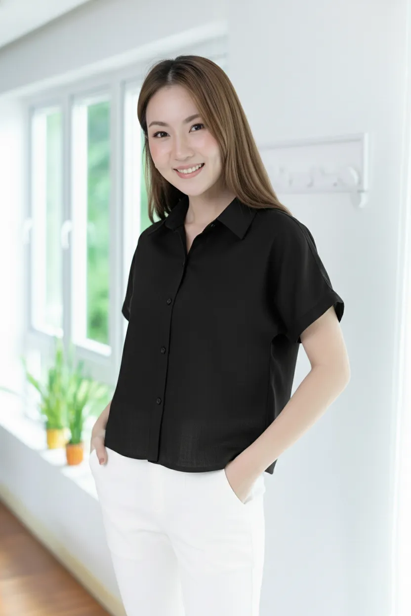 NT2518 Nightfall Shirt – Black - Image 7