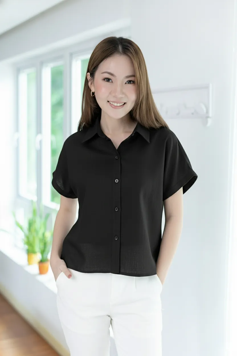 NT2518 Nightfall Shirt – Black - Image 8
