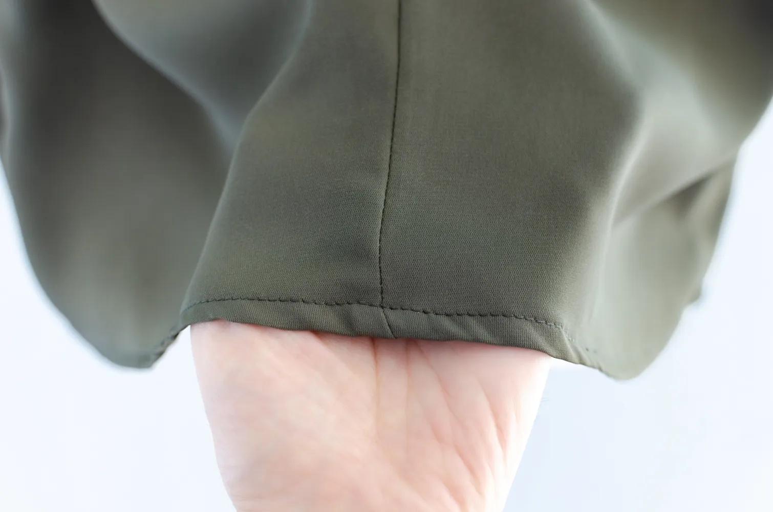 MT0601 V-Collar Sophie Blouse – Sage Green - Image 3