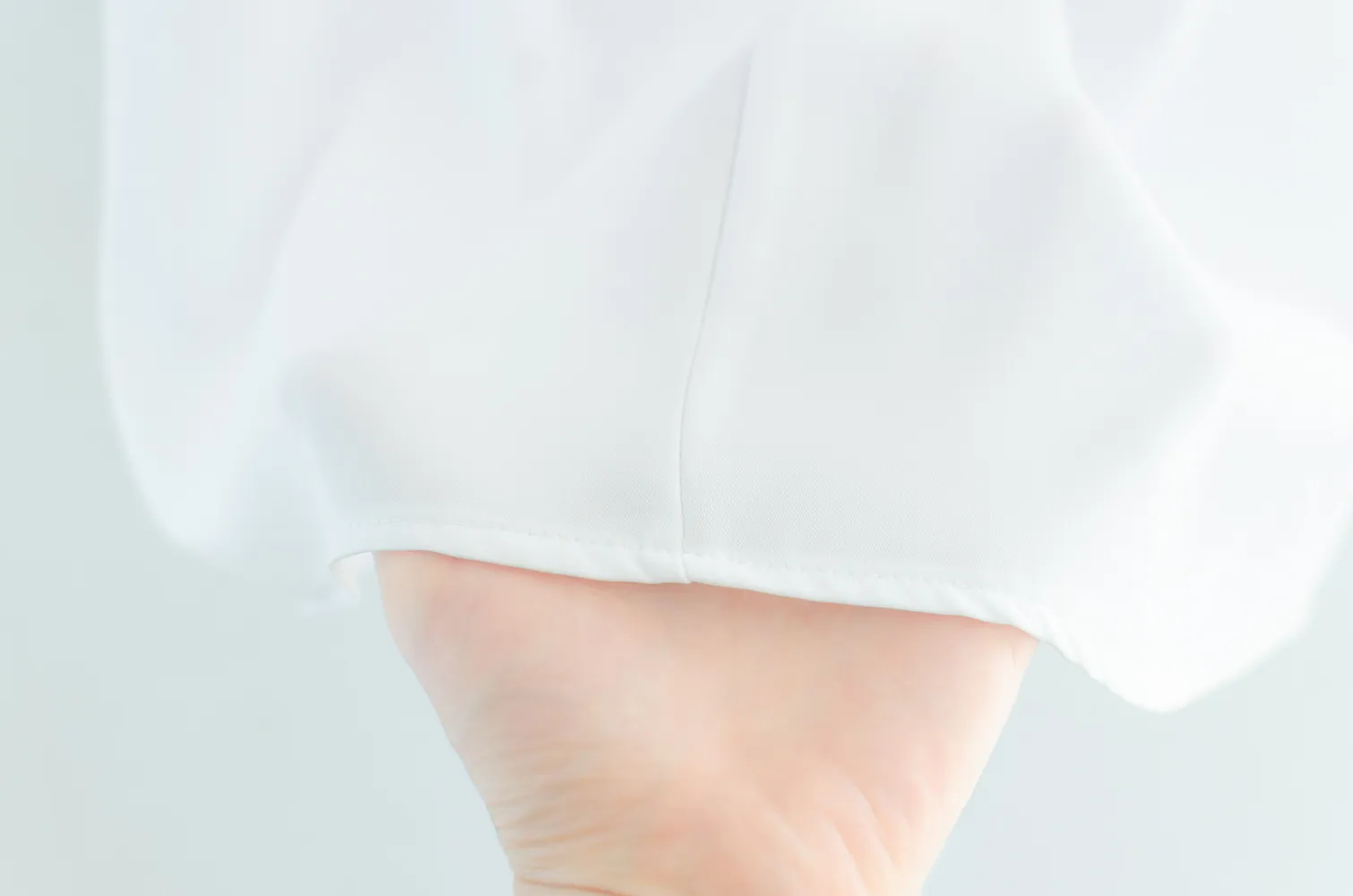 MT0601 V-Collar Sophie Blouse – White - Image 3