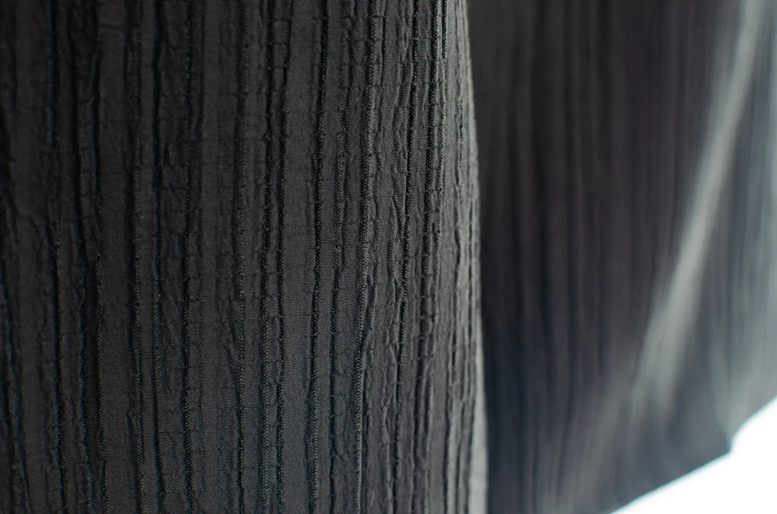 NT2523 Pearl Point Collar Textured Blouse – Black - Image 5