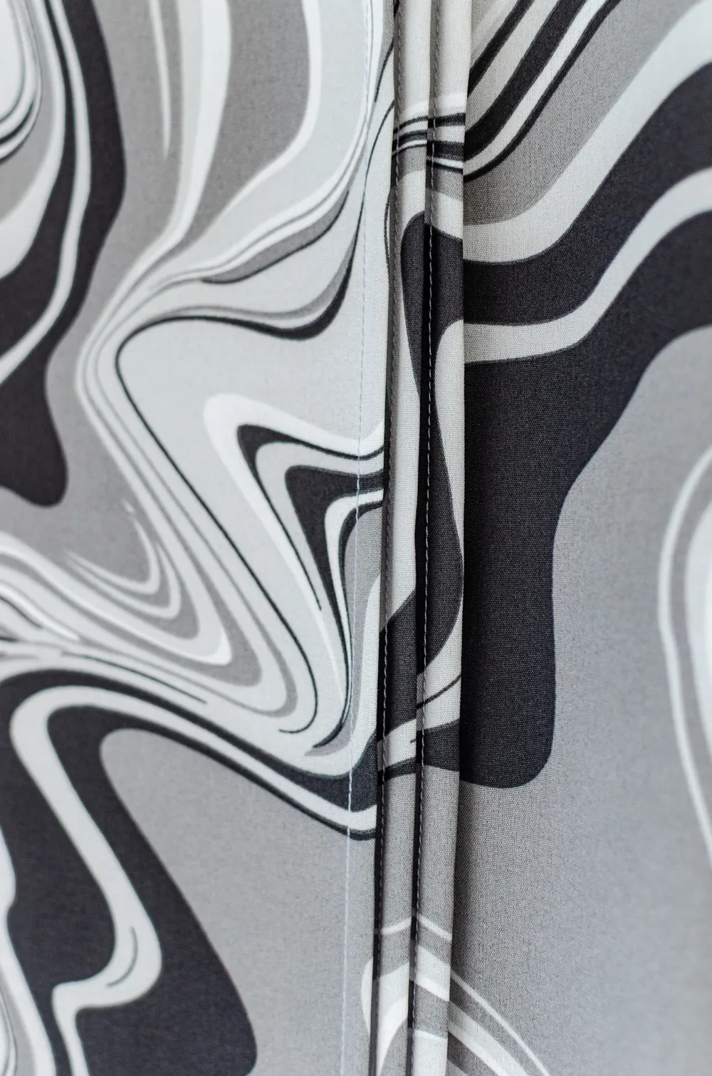 MT0404 Ruff Collar Balloon Sleeve Blouse – Grey - Image 7