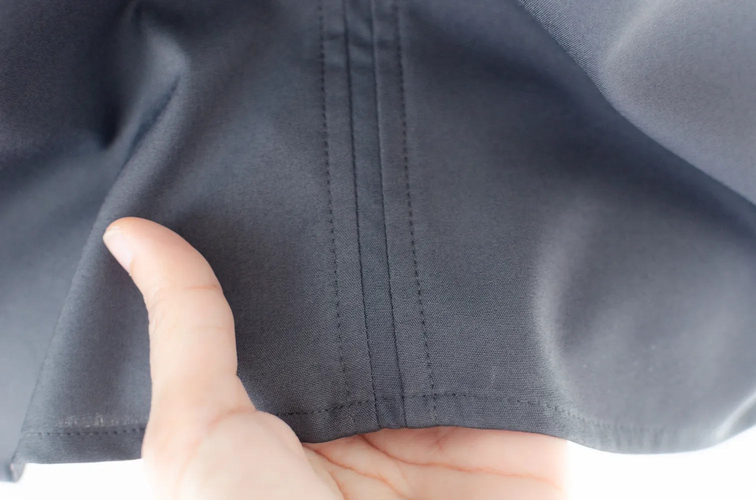 MT4527 Notch Neck Puff Sleeve Blouse – Dark Grey - Image 5