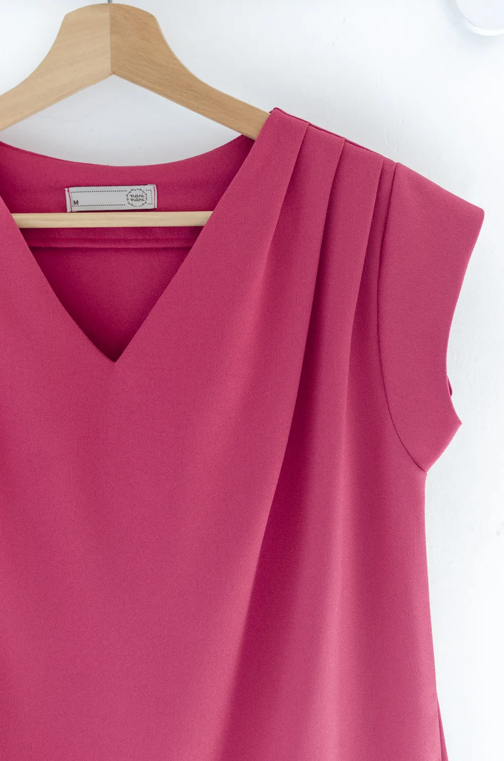 MT3100 Classic Sleeveless Blouse – Candy Pink - Image 3