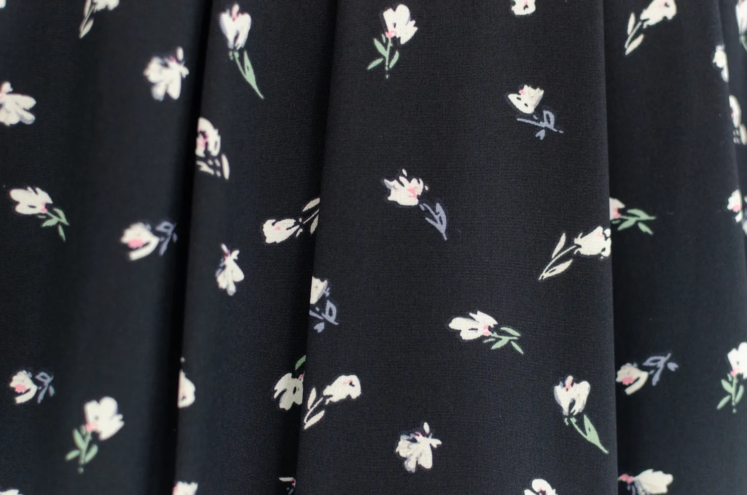 MT3417 Folded Front Freesia Blouse – Black - Image 5