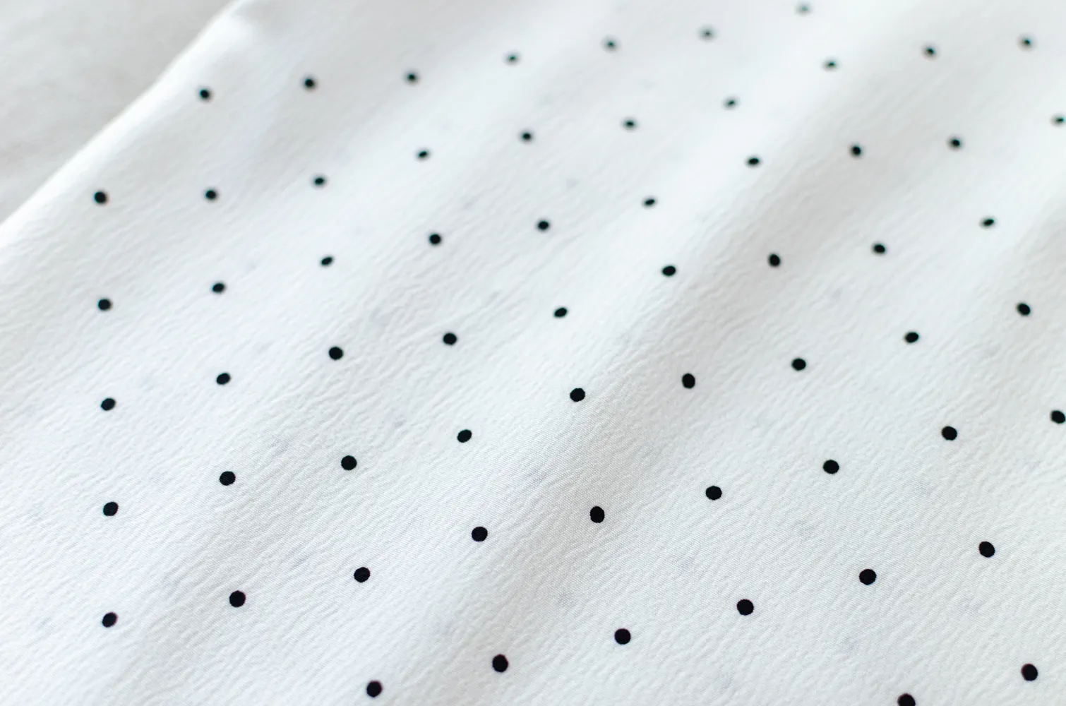 MT6906 Petal Collar Folded Sleeve Blouse – Dot White - Image 8