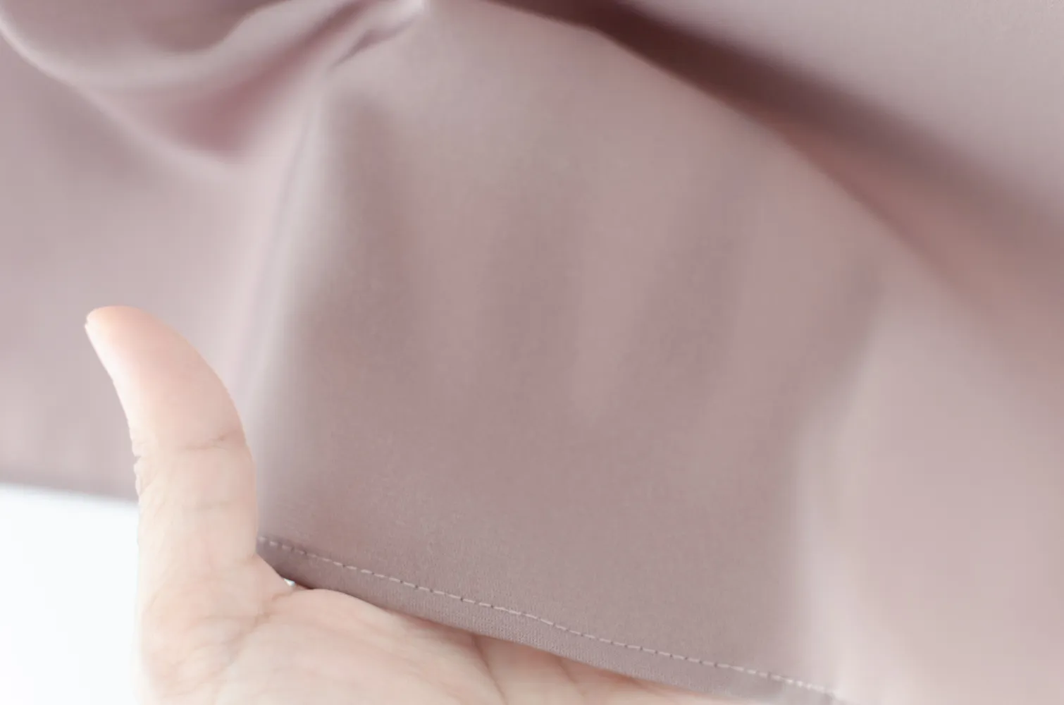 NT2527 Split Mandarin Collar Blouse – Taupe Pink - Image 6