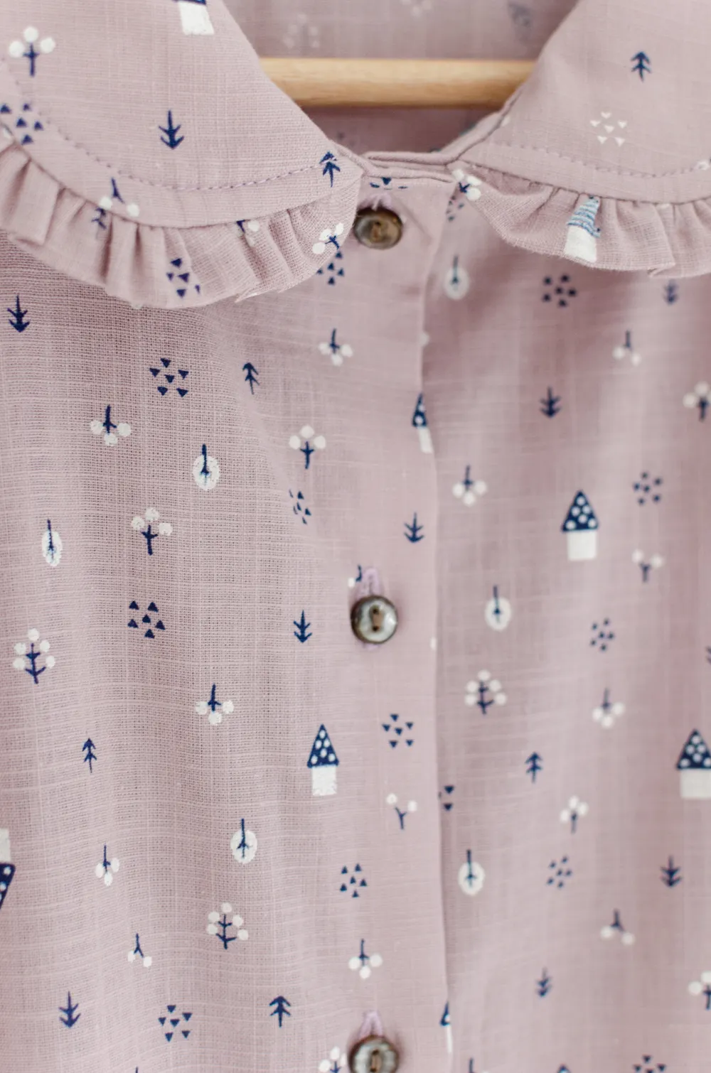 PT0260 Haus Frill & Puff Shirt – Faded Lilac - Image 4