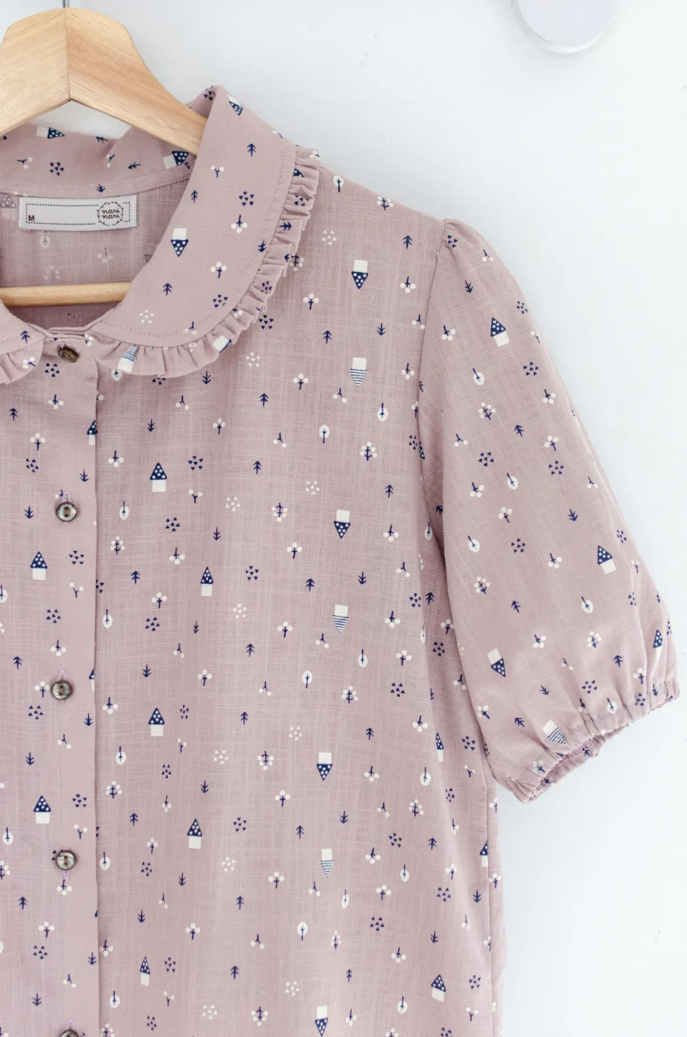 PT0260 Haus Frill & Puff Shirt – Faded Lilac - Image 5
