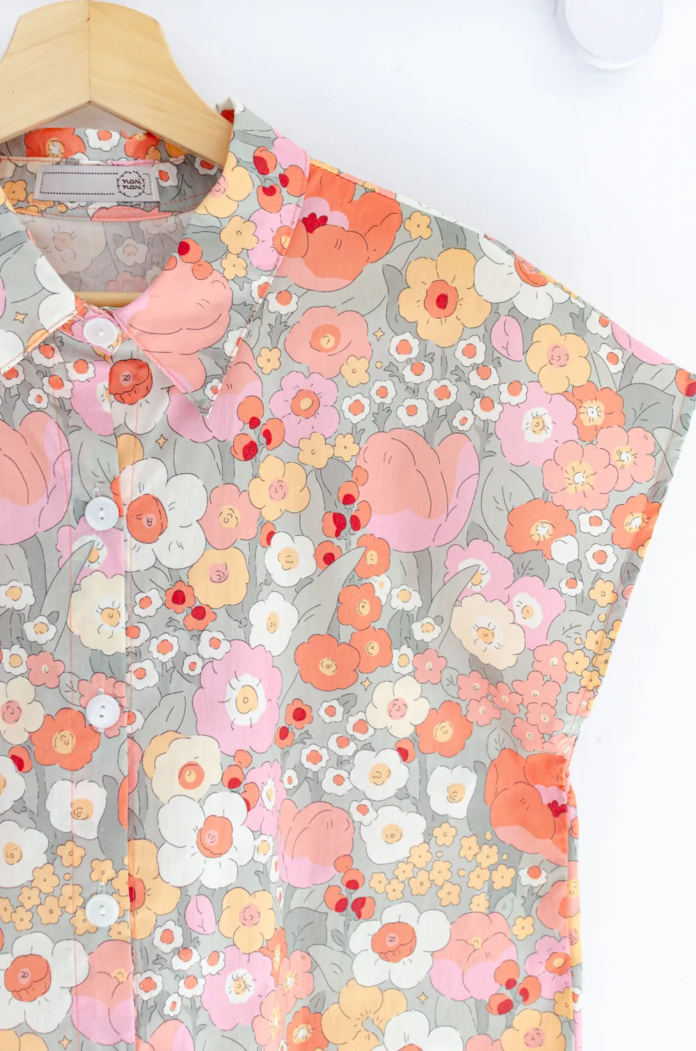 NT2232 Floral Easy Shirt – Peony Pink - Image 4